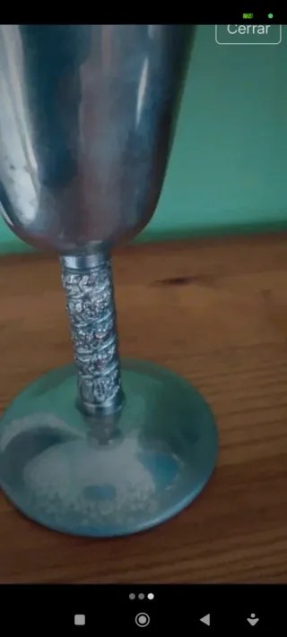 Pareja Copas Vintage Alpaca