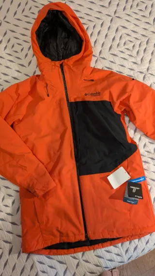 Chaqueta Columbia Titanium Naranja y Negra