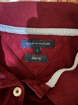 Polo Tommy Hilfiger Bordeaux Donna S