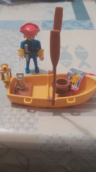 Playmobil Pirata con Barco y Accesorios