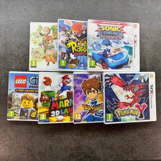 Nintendo 3DS XL + 7 Juegos (con caja) + Cargador