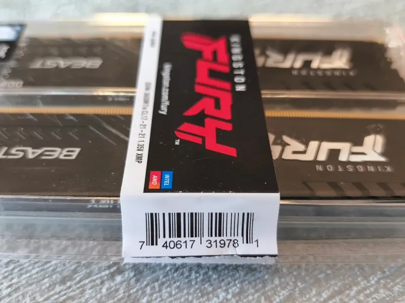 Kit 2x8GB RAM Kingston Fury Beast DDR4 3600 c afbeelding 6