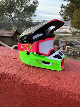 Casco Motocross Decoración Fox