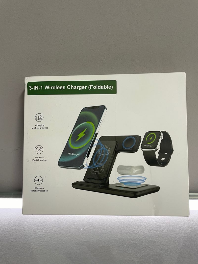 Cargador inalámbrico 3 en 1 plegable afbeelding 2