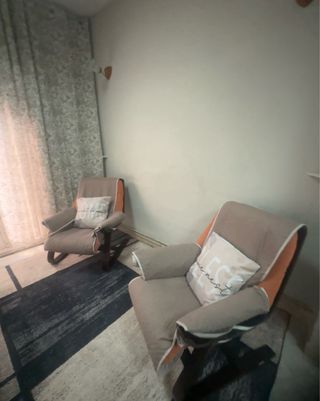 Set di 2 comode poltrone a dondolo