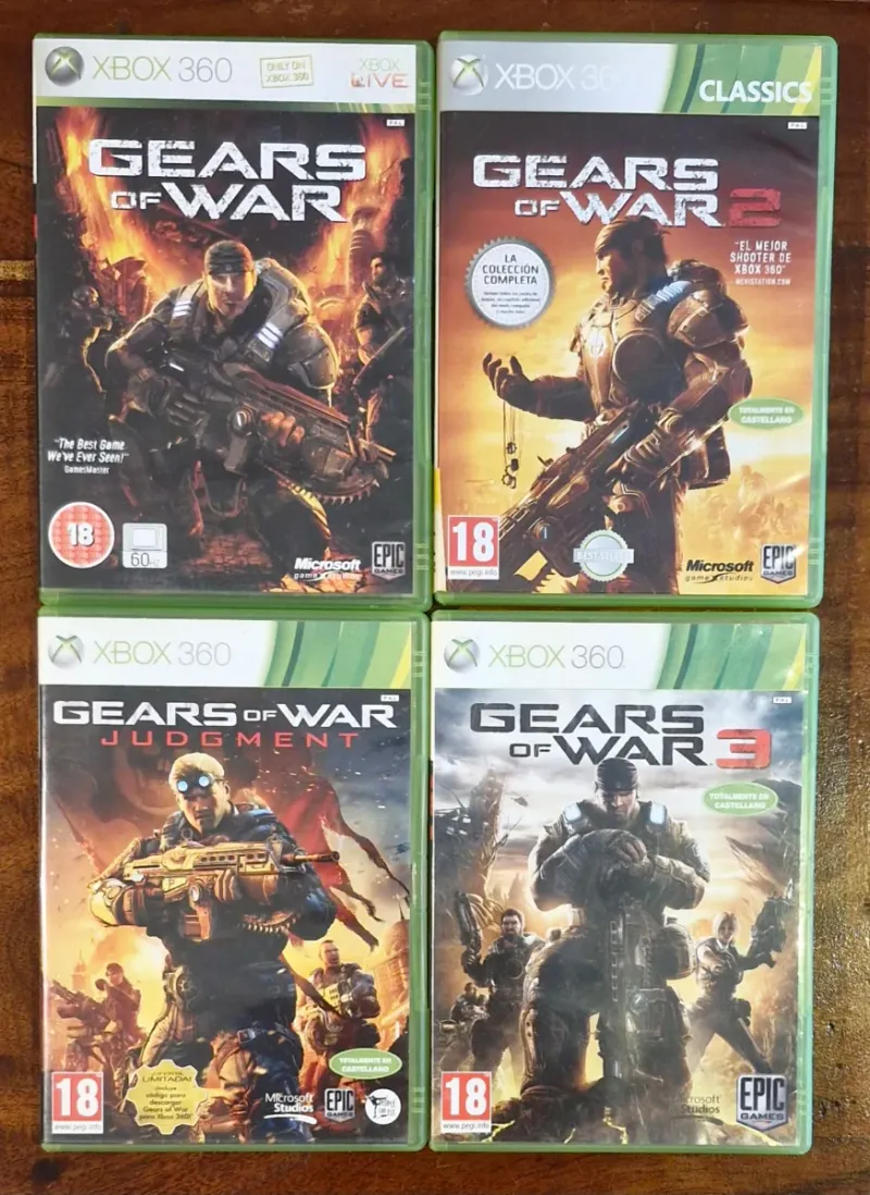 🇪🇦 Lote 4 Juegos Xbox 360 Gears of War