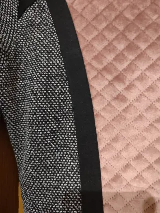 Vestido Smash manga larga gris y rosa