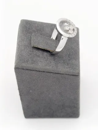 Anillo de Oro 18k con brillantes Móviles tipo Chop