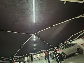 Tende pieghevoli in tela e metallo