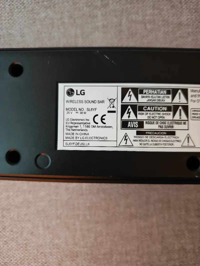 Barra de Sonido LG SL6YF Negra afbeelding 4