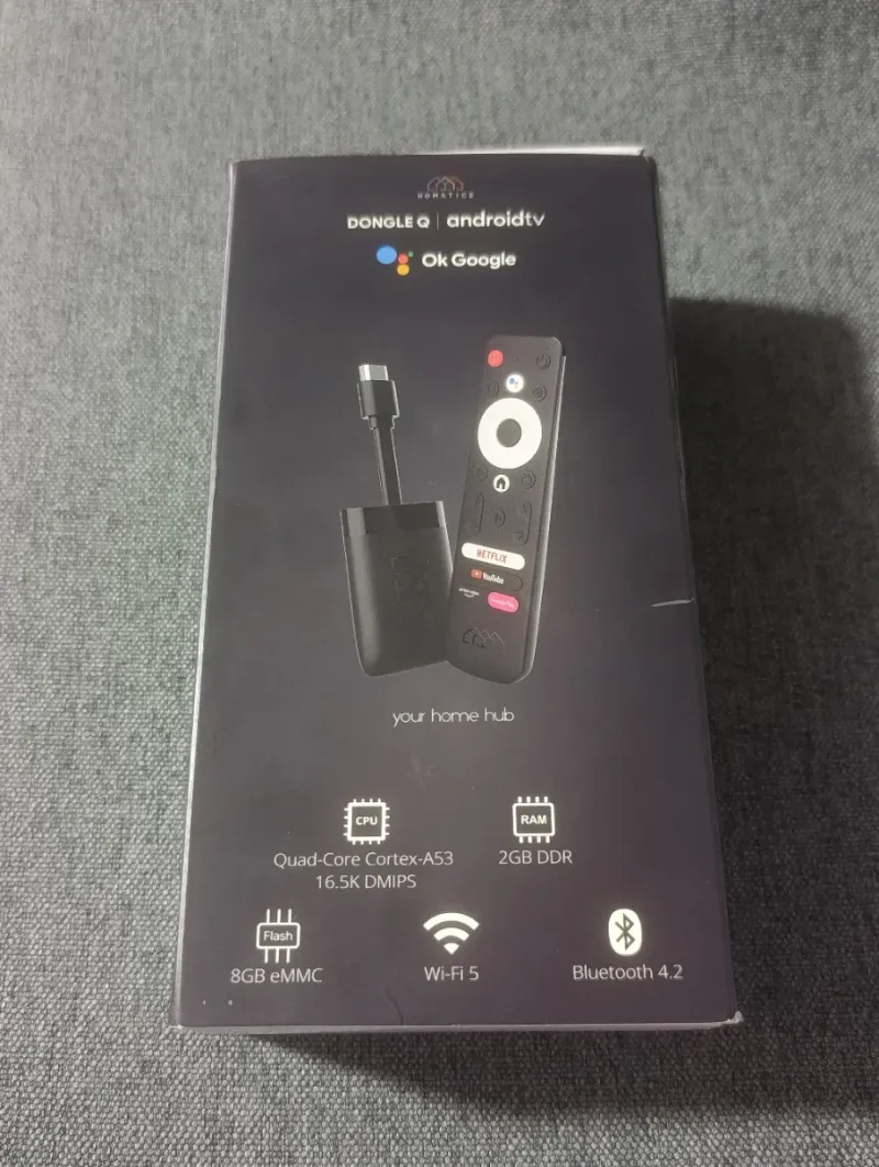 Dongle TV box Android Homatics Q ok Google tv