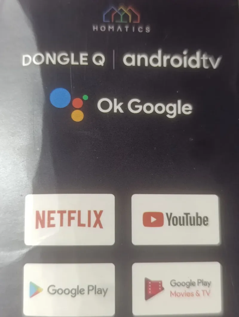 Dongle TV box Android Homatics Q ok Google tv afbeelding 4