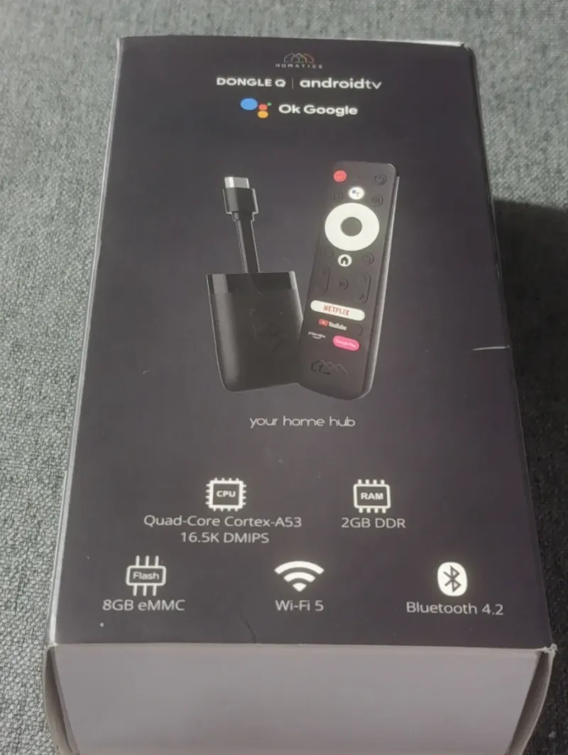 Dongle TV box Android Homatics Q ok Google tv afbeelding 5
