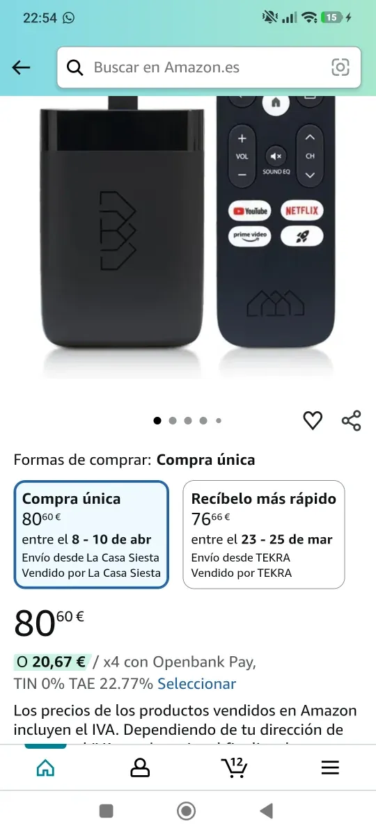 Dongle TV box Android Homatics Q ok Google tv afbeelding 8