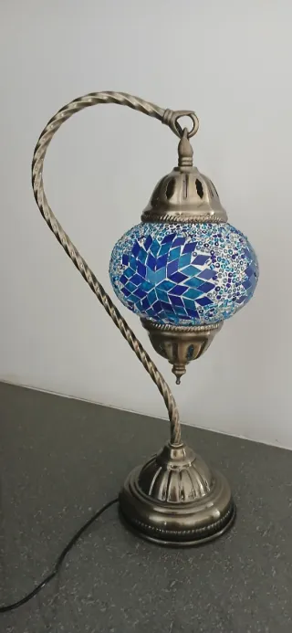 Lámpara de mesa mosaico cristal