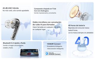 Auriculares Bluetooth Honor Choice Earbuds X7i
