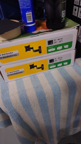 2 Soportes TV Hama 25-66 cm (10-26)