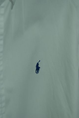 Camicia Ralph Lauren bianca logo blu M