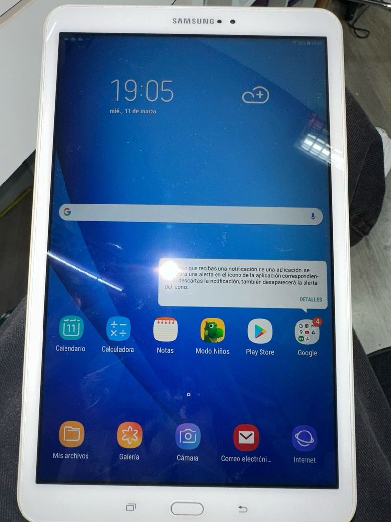 Samsung T580 Tablet Blanca afbeelding 4