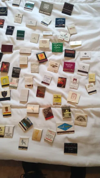 Colección de cerillas de hoteles