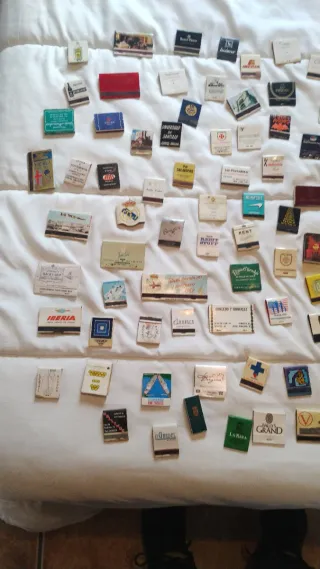Colección de cerillas de hoteles