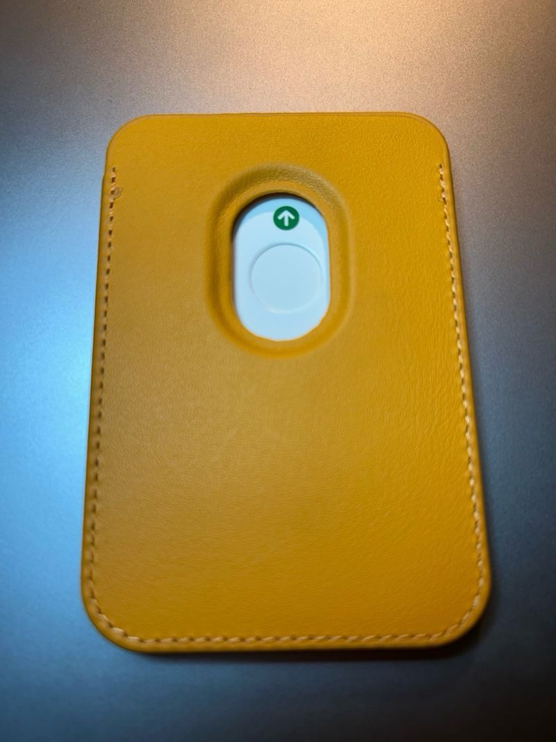 Funda Apple Leather MagSafe Mostaza afbeelding 3