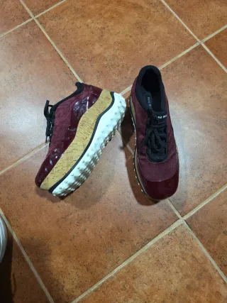 Sneakers Miu Miu Bordeaux Originali