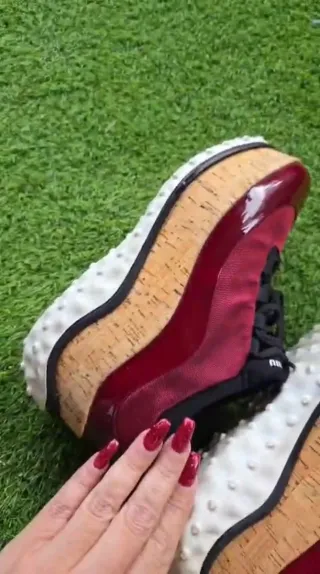 Sneakers Miu Miu Bordeaux Originali