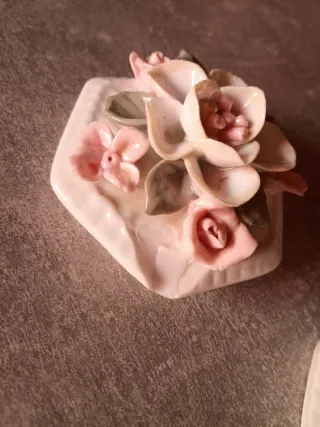 Cajita porcelana flores, Pantiny Italia