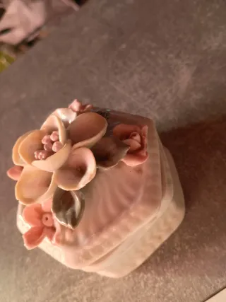 Cajita porcelana flores, Pantiny Italia