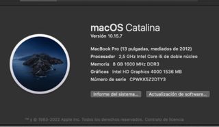 MacBook Pro 13 2012 Intel Core i5 8GB RAM