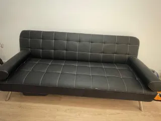 Sofá-Cama Negro Buen estado