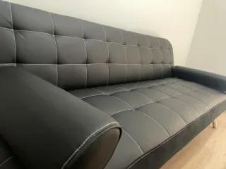 Sofá-Cama Negro Buen estado