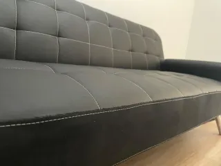 Sofá-Cama Negro Buen estado