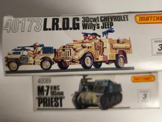 Lote 2  Matchbox 1/76 LRDG + M7 Priest