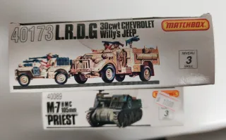 Lote 2  Matchbox 1/76 LRDG + M7 Priest