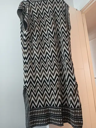 Kaftán sin mangas estampado