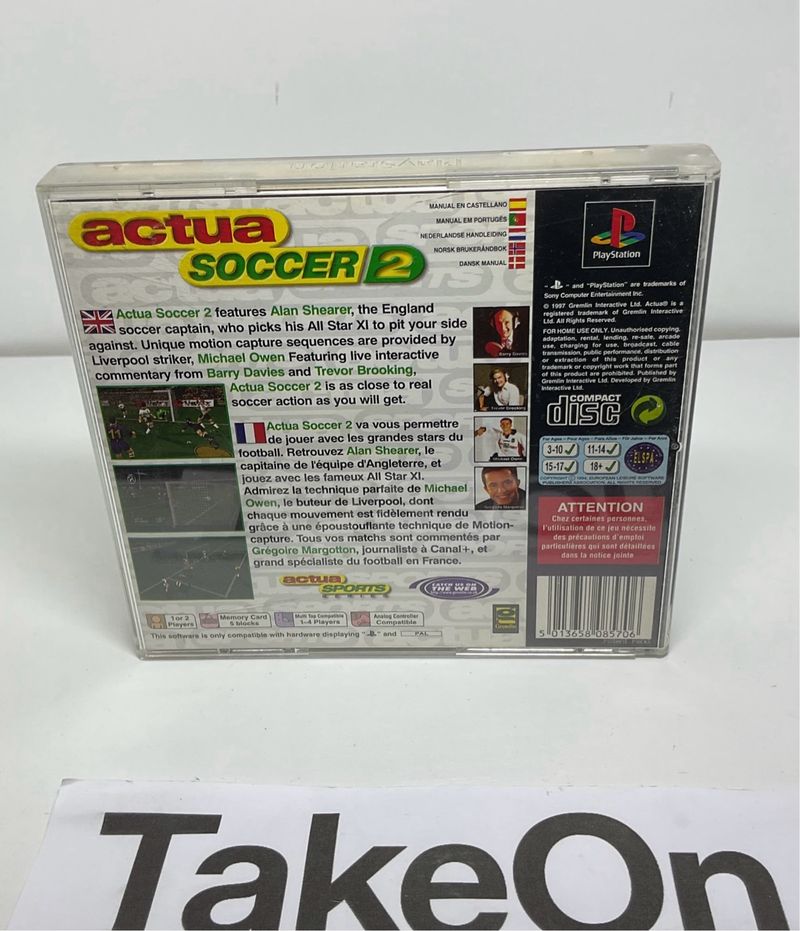 Actua Soccer 2 PlayStation PAL afbeelding 4