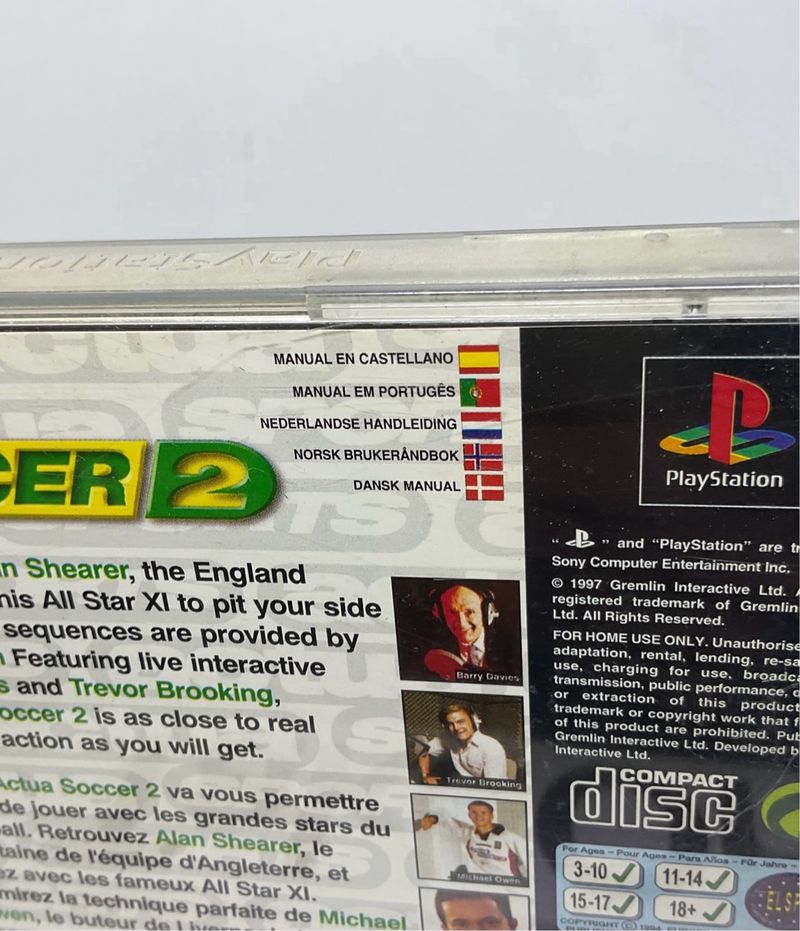 Actua Soccer 2 PlayStation PAL afbeelding 3
