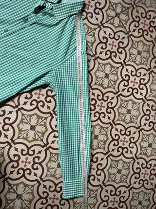 Camisa Delsiena 1953 cuadros vichy verde