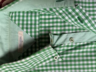 Camisa Delsiena 1953 cuadros vichy verde