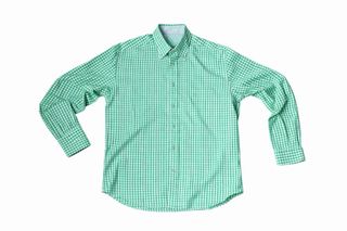 Camisa Delsiena 1953 cuadros vichy verde