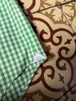 Camisa Delsiena 1953 cuadros vichy verde