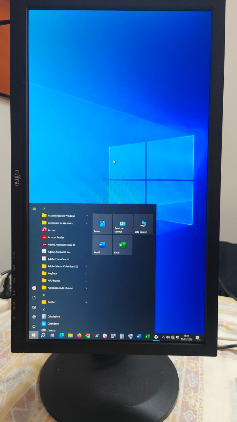 Monitor Fujitsu Negro afbeelding 4