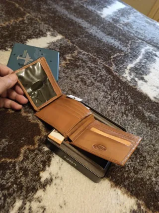 Cartera Fossil Traveler Marrón