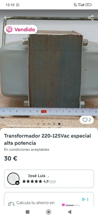 Transformador 220V a 125V