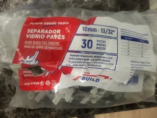 Separadores Pavés Vidrio 10mm (30 uds)