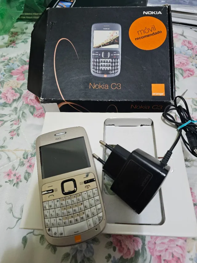Nokia C3 Móvil Orange Beige/Plata