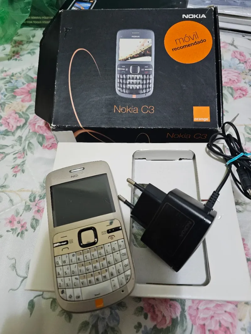 Nokia C3 Móvil Orange Beige/Plata