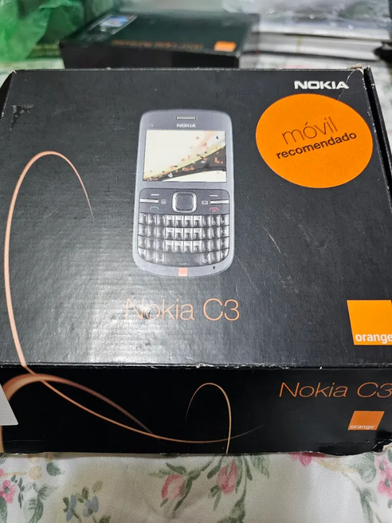 Nokia C3 Móvil Orange Beige/Plata afbeelding 2